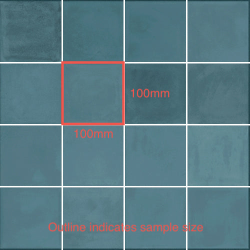 100x100 Carlo Azzurro Matt Tile