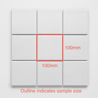 100x100 Stefano Extreme White Matt Tile