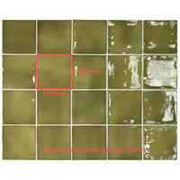 100x100 Rosina Basil Green Gloss