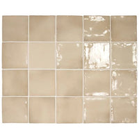 100x100 Rosina Beige Argile Gloss Tile