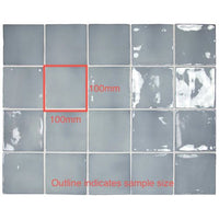 100x100 Rosina Blue Moon Gloss Tile