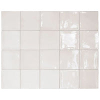 100x100 Rosina White Gloss Tile
