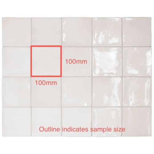 100x100 Rosina White Gloss Tile
