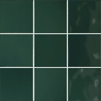 100x100 Martina Emerald Green Gloss Tile
