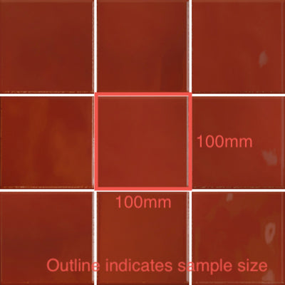 100x100 Martina Lava Red Gloss Tile