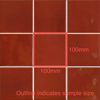 100x100 Martina Lava Red Gloss Tile