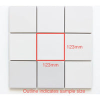 123x123 Luca White Matt Tile