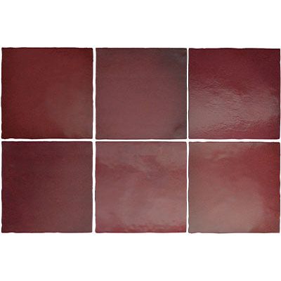 132x132 Chiara Burgundy Matt Tile