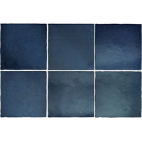 132x132 Chiara Sea Blue Matt Tile
