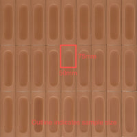 50x150 Lorenzo 3D Mattone Matt Tile