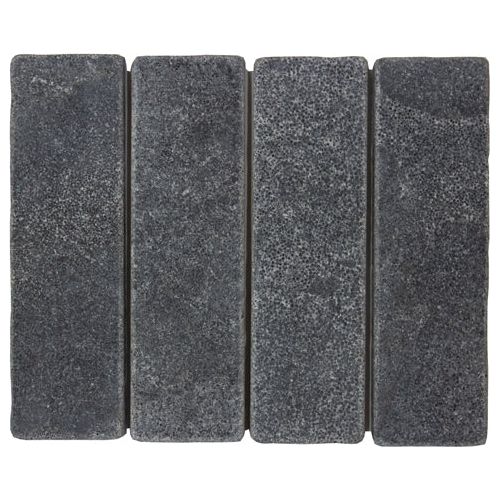 60x200 Vito Stone Charcoal Tumbled Tile