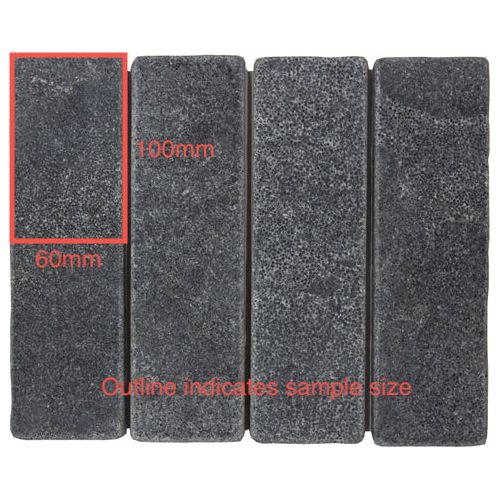 60x200 Vito Stone Charcoal Tumbled Tile