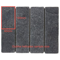 60x200 Vito Stone Charcoal Tumbled Tile