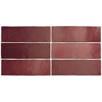 65x200 Chiara Burgundy Matt Tile