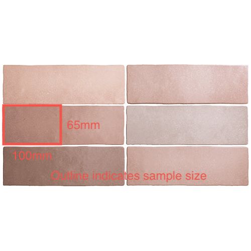 65x200 Chiara Coral Pink Matt Tile