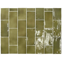 75x150 Rosina Basil Green Gloss Tile