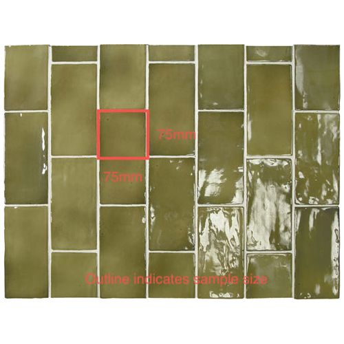 75x150 Rosina Basil Green Gloss Tile
