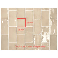 75x150 Rosina Beige Argile Gloss Tile