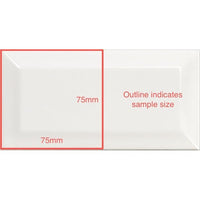 75x150 Gabrielle Beveled White Matt Tile