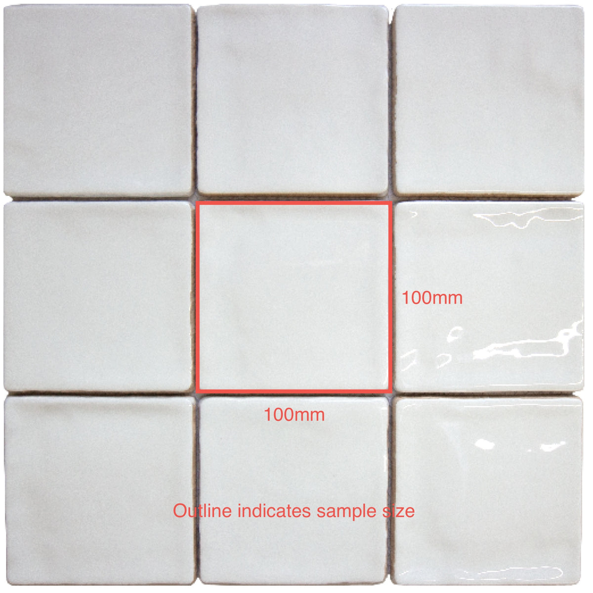 100x100 Lucente White Gloss Tile