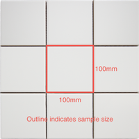 100x100 Stella White Matt Tile