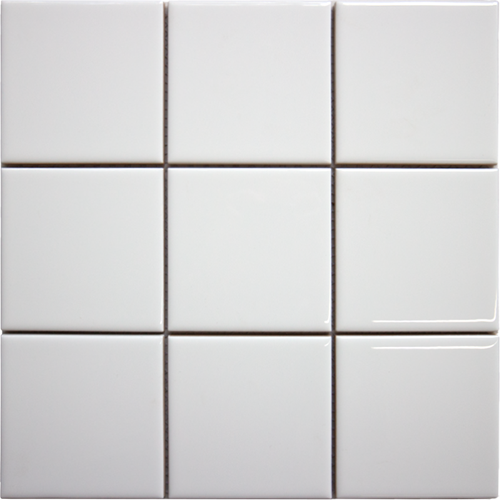 100x100 Stella White Gloss Tile