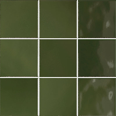 100x100 Martina Irish Green Gloss Tile