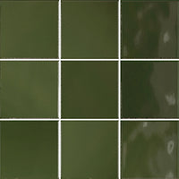100x100 Martina Irish Green Gloss Tile