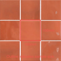 100x100 Martina Terra Ross Gloss Tile