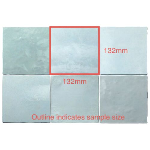 132x132 Maria Aqua Gloss Tile