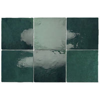 132x132 Maria Moss Green Gloss Tile