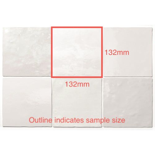 132x132 Maria White Gloss Tile