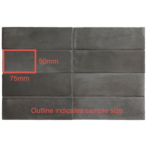 50x150 Giulia Black Hat Matt Tile