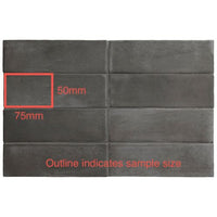 50x150 Giulia Black Hat Matt Tile