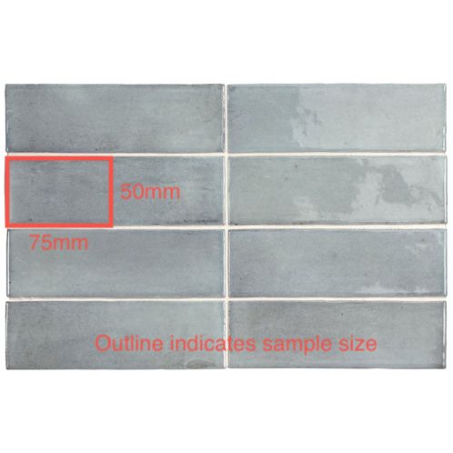 50x150 Giulia Blue Grass Gloss Tile