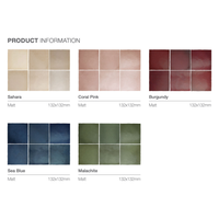132x132 Chiara Sea Blue Matt Tile