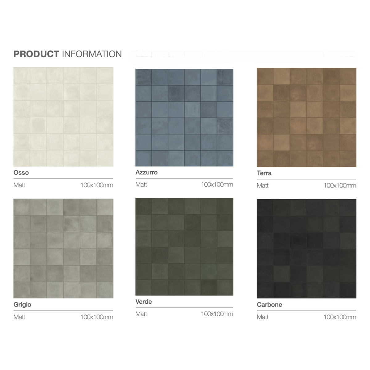 100x100 Carlo Carbone Matt Tile